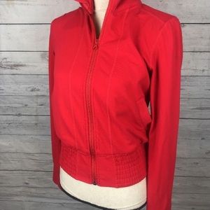 LULULEMON Run Track Attack Jacket Zip Front red